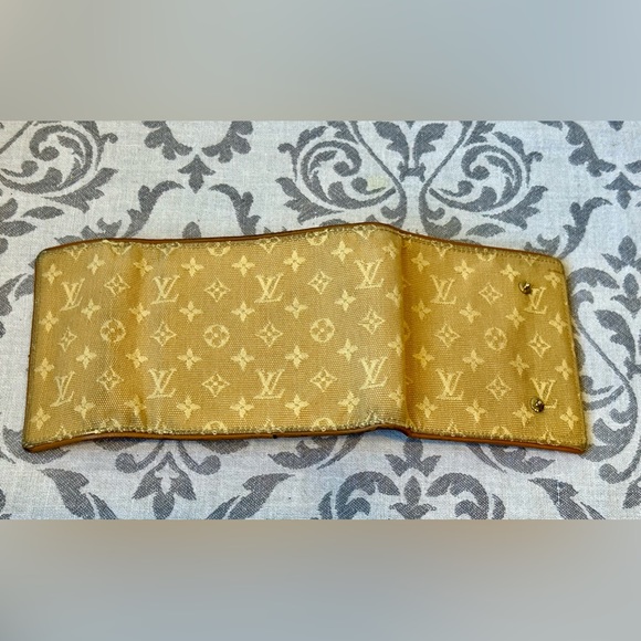 Louis Vuitton Mini Lin Yellow Denim Josephine Purse WITH Matching Wallet - Picture 14 of 17